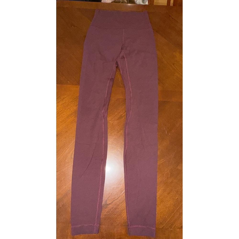 Lululemon Align Leggings Women's Size 4 Burgundy Maroon High Rise Yoga Pants